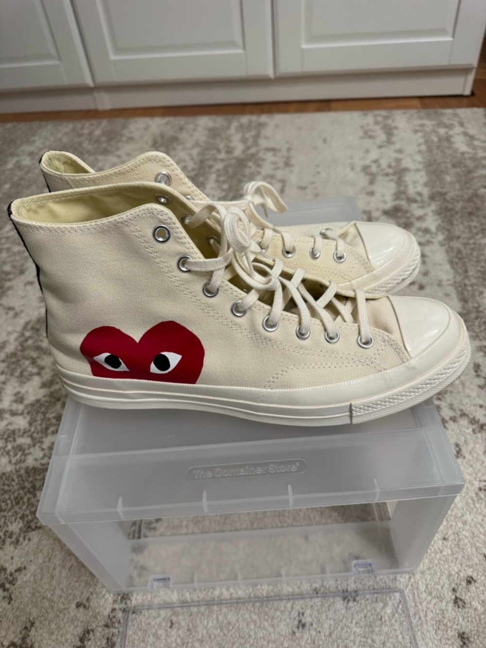 Size 11.5 - Converse Comme des Garçons Play x Chuck 70 2015 High Milk
